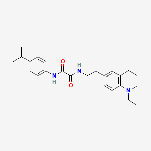 N1-(2-(1-ethyl-1,2,3,4-tetrahydroquinolin-6-yl)ethyl)-N2-(4-isopropylphenyl)oxalamide