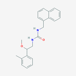 molecular formula C22H24N2O2 B2848351 1-(2-Methoxy-2-(o-tolyl)ethyl)-3-(naphthalen-1-ylmethyl)urea CAS No. 1448052-95-6