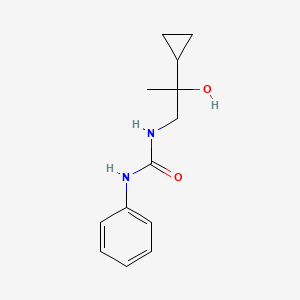 molecular formula C13H18N2O2 B2848352 1-(2-Cyclopropyl-2-hydroxypropyl)-3-phenylurea CAS No. 1286699-16-8