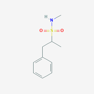 molecular formula C10H15NO2S B2848355 N,alpha-Dimethylbenzeneethanesulfonamide CAS No. 260542-30-1