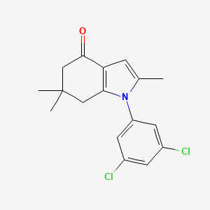 1-(3,5-Dichlorophenyl)-2,6,6-trimethyl-5,7-dihydroindol-4-one