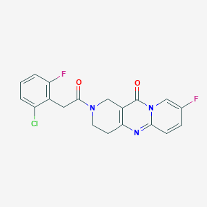 2-(2-(2-chloro-6-fluorophenyl)acetyl)-8-fluoro-3,4-dihydro-1H-dipyrido[1,2-a:4',3'-d]pyrimidin-11(2H)-one