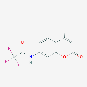 molecular formula C12H8F3NO3 B2848393 2,2,2-trifluoro-N-(4-methyl-2-oxo-2H-chromen-7-yl)acetamide CAS No. 1391145-31-5