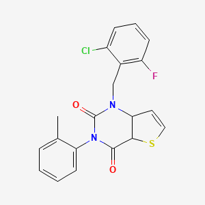 1-[(2-chloro-6-fluorophenyl)methyl]-3-(2-methylphenyl)-1H,2H,3H,4H-thieno[3,2-d]pyrimidine-2,4-dione