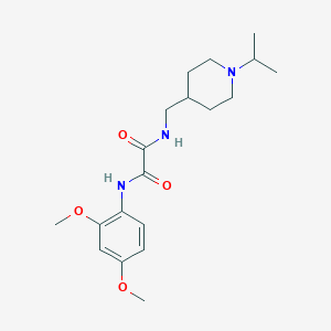 molecular formula C19H29N3O4 B2848411 N1-(2,4-dimethoxyphenyl)-N2-((1-isopropylpiperidin-4-yl)methyl)oxalamide CAS No. 946291-14-1