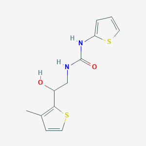 molecular formula C12H14N2O2S2 B2848414 1-(2-Hydroxy-2-(3-methylthiophen-2-yl)ethyl)-3-(thiophen-2-yl)urea CAS No. 1351631-33-8
