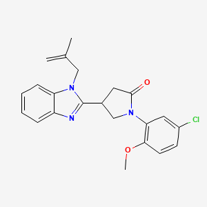 1-(5-chloro-2-methoxyphenyl)-4-(1-(2-methylallyl)-1H-benzo[d]imidazol-2-yl)pyrrolidin-2-one