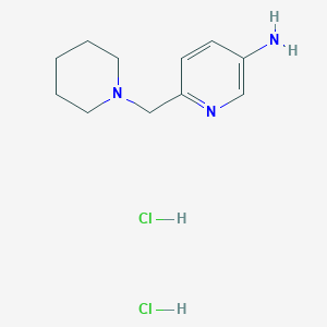 6-(Piperidin-1-ylmethyl)pyridin-3-amine;dihydrochloride