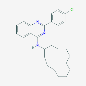 N-[2-(4-chlorophenyl)-4-quinazolinyl]-N-cyclododecylamine