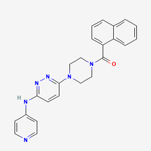 Naphthalen-1-yl(4-(6-(pyridin-4-ylamino)pyridazin-3-yl)piperazin-1-yl)methanone