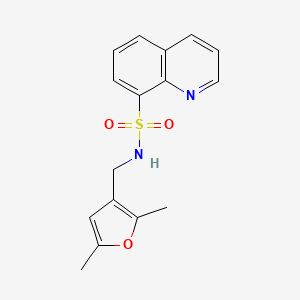 N-((2,5-dimethylfuran-3-yl)methyl)quinoline-8-sulfonamide