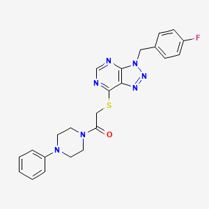 2-((3-(4-fluorobenzyl)-3H-[1,2,3]triazolo[4,5-d]pyrimidin-7-yl)thio)-1-(4-phenylpiperazin-1-yl)ethanone