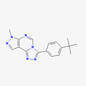 3-(4-(tert-butyl)phenyl)-7-methyl-7H-pyrazolo[4,3-e][1,2,4]triazolo[4,3-c]pyrimidine