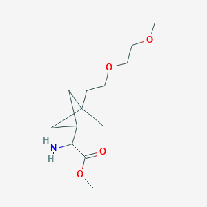 Methyl 2-amino-2-[3-[2-(2-methoxyethoxy)ethyl]-1-bicyclo[1.1.1]pentanyl]acetate