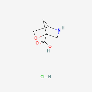 2-Oxa-5-azabicyclo[2.2.1]heptane-1-carboxylic acid hydrochloride