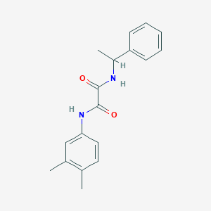 molecular formula C18H20N2O2 B2848460 N-(3,4-dimethylphenyl)-N'-(1-phenylethyl)ethanediamide CAS No. 331863-44-6