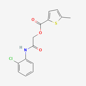 molecular formula C14H12ClNO3S B2848464 [2-(2-Chloroanilino)-2-oxoethyl] 5-methylthiophene-2-carboxylate CAS No. 387854-85-5