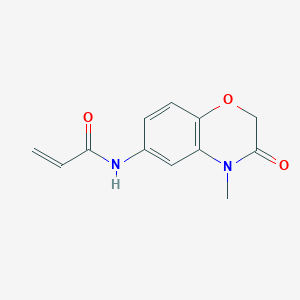 N-(4-methyl-3-oxo-3,4-dihydro-2H-1,4-benzoxazin-6-yl)prop-2-enamide