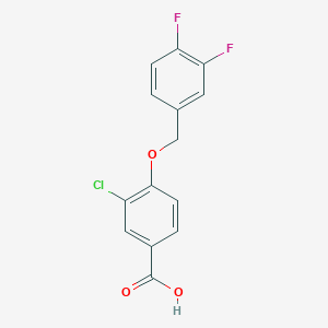 3-Chloro-4-[(3,4-difluorophenyl)methoxy]benzoic acid