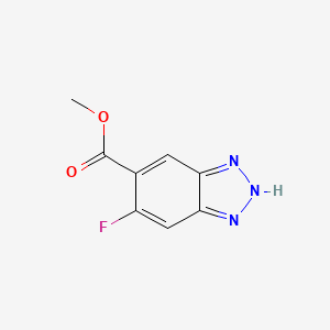 Methyl 5-fluoro-1H-benzo[d][1,2,3]triazole-6-carboxylate