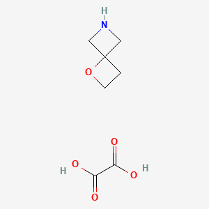 molecular formula C7H11NO5 B2848511 1-Oxa-6-azaspiro[3.3]heptane oxalate CAS No. 1427358-60-8; 936947-34-1