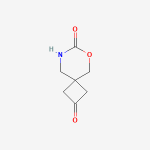 molecular formula C7H9NO3 B2848513 6-Oxa-8-azaspiro[3.5]nonane-2,7-dione CAS No. 2305253-57-8