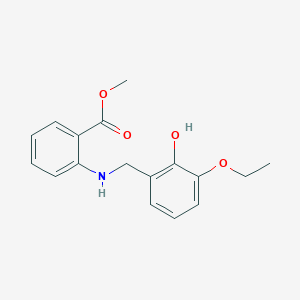 molecular formula C17H19NO4 B2848515 Methyl 2-[(3-ethoxy-2-hydroxybenzyl)amino]benzoate CAS No. 1232792-18-5
