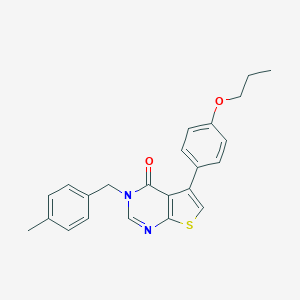 3-(4-methylbenzyl)-5-(4-propoxyphenyl)thieno[2,3-d]pyrimidin-4(3H)-one