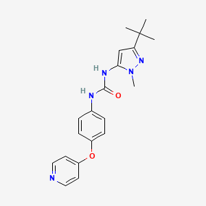 molecular formula C20H23N5O2 B2848521 1-(3-Tert-Butyl-1-Methyl-1h-Pyrazol-5-Yl)-3-[4-(Pyridin-4-Yloxy)phenyl]urea CAS No. 229002-10-2