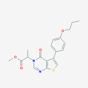 methyl 2-(4-oxo-5-(4-propoxyphenyl)thieno[2,3-d]pyrimidin-3(4H)-yl)propanoate