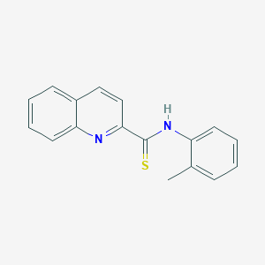 molecular formula C17H14N2S B2848553 N-(2-methylphenyl)quinoline-2-carbothioamide CAS No. 431892-38-5