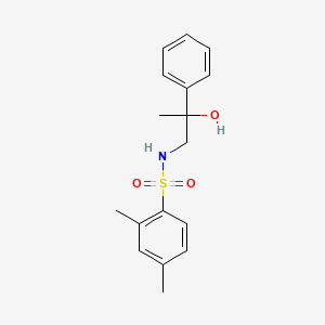 molecular formula C17H21NO3S B2848559 N-(2-羟基-2-苯基丙基)-2,4-二甲基苯磺酰胺 CAS No. 1351635-42-1