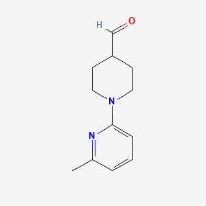 molecular formula C12H16N2O B2848573 1-(6-Methylpyridin-2-yl)piperidine-4-carbaldehyde CAS No. 1251232-40-2