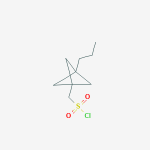 (3-Propyl-1-bicyclo[1.1.1]pentanyl)methanesulfonyl chloride