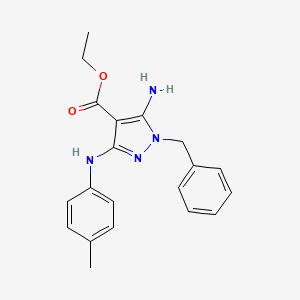 ethyl 5-amino-1-benzyl-3-(p-tolylamino)-1H-pyrazole-4-carboxylate