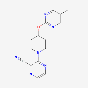 3-[4-(5-Methylpyrimidin-2-yl)oxypiperidin-1-yl]pyrazine-2-carbonitrile