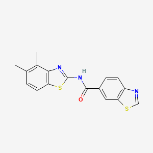 N-(4,5-dimethyl-1,3-benzothiazol-2-yl)-1,3-benzothiazole-6-carboxamide