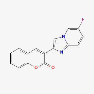 molecular formula C16H9FN2O2 B2848639 3-(6-fluoroimidazo[1,2-a]pyridin-2-yl)-2H-chromen-2-one CAS No. 1638736-30-7