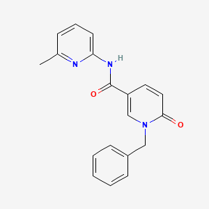 molecular formula C19H17N3O2 B2848646 1-benzyl-N-(6-methylpyridin-2-yl)-6-oxo-1,6-dihydropyridine-3-carboxamide CAS No. 923138-70-9