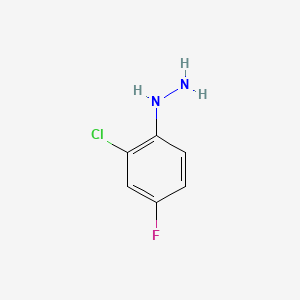molecular formula C6H6ClFN2 B2848647 (2-Chloro-4-fluorophenyl)hydrazine CAS No. 119452-65-2; 497959-29-2