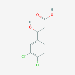 molecular formula C9H8Cl2O3 B2848661 3-(3,4-Dichlorophenyl)-3-hydroxypropanoic acid CAS No. 62547-77-7