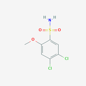 molecular formula C7H7Cl2NO3S B2848674 4,5-Dichloro-2-methoxybenzenesulfonamide CAS No. 35517-55-6