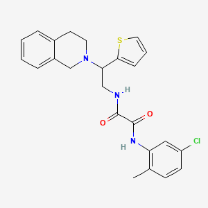 N1-(5-chloro-2-methylphenyl)-N2-(2-(3,4-dihydroisoquinolin-2(1H)-yl)-2-(thiophen-2-yl)ethyl)oxalamide