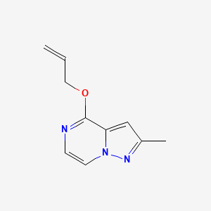 molecular formula C10H11N3O B2848706 2-Methyl-4-(prop-2-en-1-yloxy)pyrazolo[1,5-a]pyrazine CAS No. 2167913-20-2