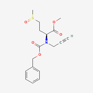 molecular formula C17H21NO5S B2848713 (2S)-甲基 2-(((苄氧基)羰基)(丙-2-炔-1-基)氨基)-4-(甲磺基)丁酸酯 CAS No. 792948-19-7