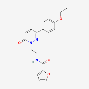 molecular formula C19H19N3O4 B2848718 N-(2-(3-(4-乙氧基苯基)-6-氧代吡啶-1(6H)-基)乙基)呋喃-2-甲酰胺 CAS No. 921805-60-9