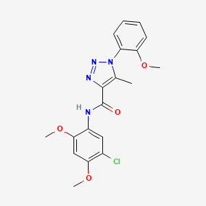 N-(5-chloro-2,4-dimethoxyphenyl)-1-(2-methoxyphenyl)-5-methyl-1H-1,2,3-triazole-4-carboxamide