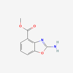 molecular formula C9H8N2O3 B2848730 甲基 2-氨基苯并噁唑-4-甲酸酯 CAS No. 1007112-51-7