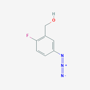 molecular formula C7H6FN3O B2848737 (5-Azido-2-fluorophenyl)methanol CAS No. 2386365-27-9