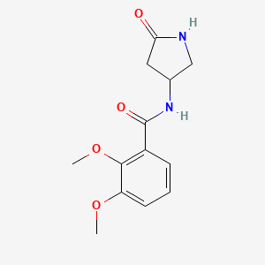 molecular formula C13H16N2O4 B2848760 2,3-dimethoxy-N-(5-oxopyrrolidin-3-yl)benzamide CAS No. 1351588-79-8